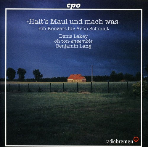 the album cover for Denis Lakey - Concert for Arno Schmidt