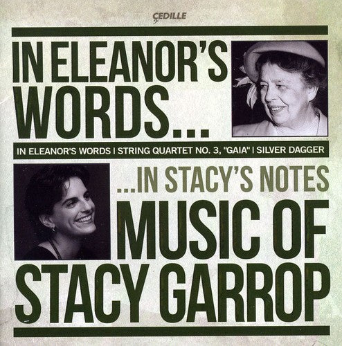 the album cover for Buffy Baggott - In Eleanors Words: Music of Stacy Garrop