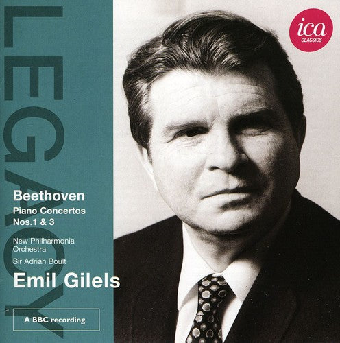 the album cover for Emil Gilels - Piano Concertos Nos. 1 & 3