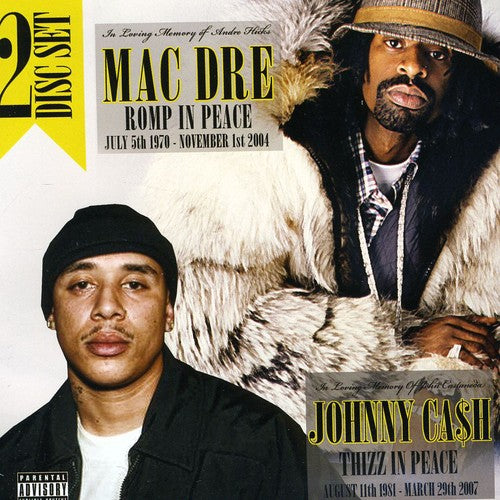 the album cover for Johnny Ca$h - Romp In Peace/Thizz In Peace