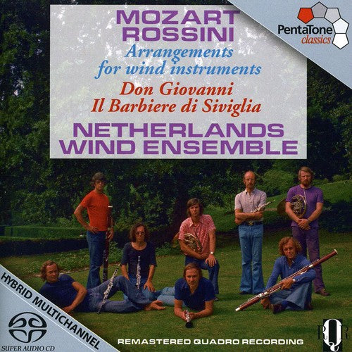 the album cover for Mozart/Rossini - Arrangements for Wind Instruments