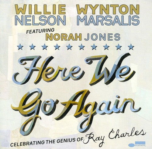 the album cover for Willie Nelson & Wynton Marsalis - Here We Go Again