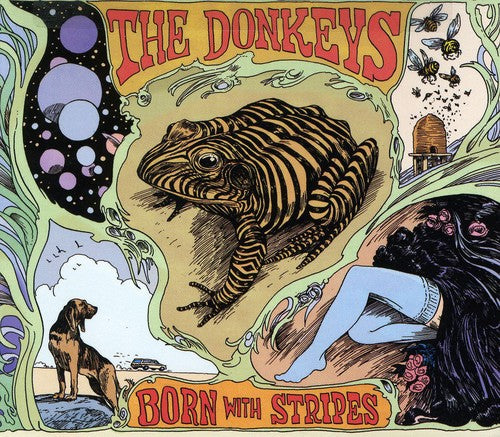 the album cover for The Donkeys - Born with Stripes