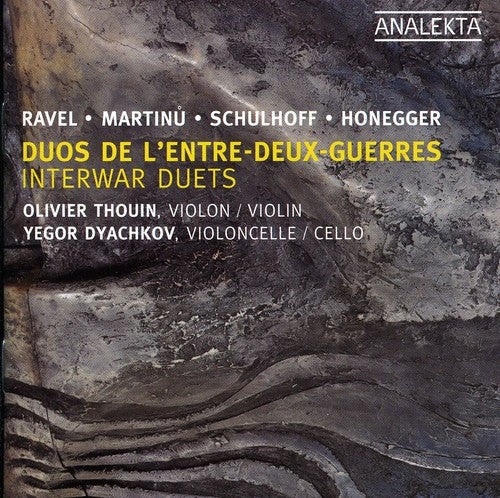 the album cover for Olivier Thouin - Interwar Duets