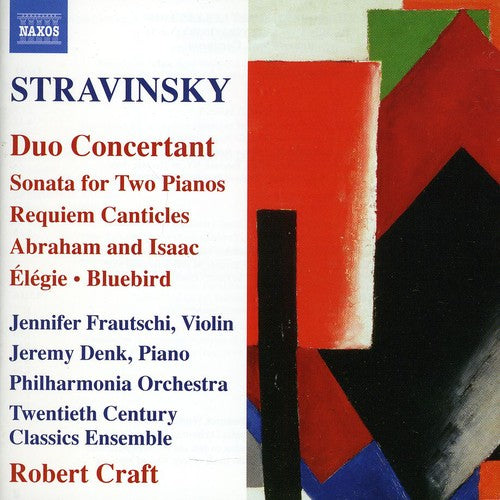 the album cover for Robert Craft - Duo Concertant