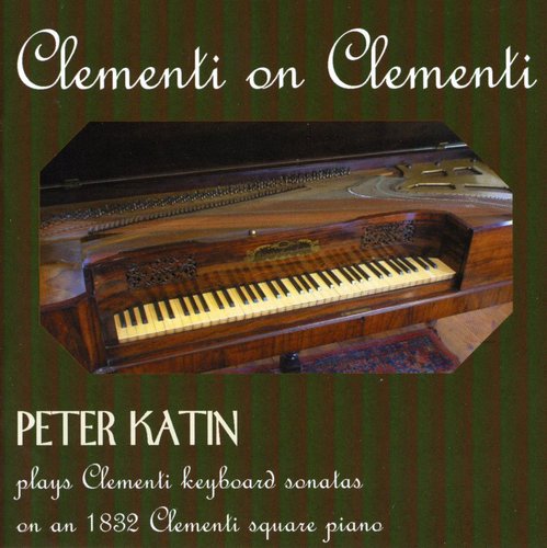 the album cover for PETER KATIN - Clementi on Clementi