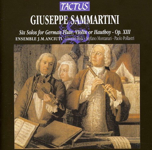 the album cover for Ensemble J.M. Anciuti - 6 Solos for Lute Violin or Oboe