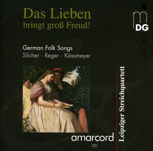 the album cover for Leipzig String Quartet - German Folk Songs in Romantic Arrangements