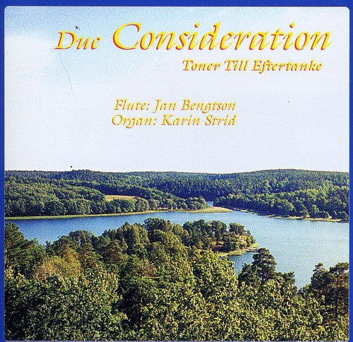 the album cover for Karin Strid - Due Consideration / Toner Till Eftertanke