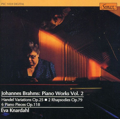 the album cover for Eva Knardahl - V.2: Piano Works - 2 Rhapsodies