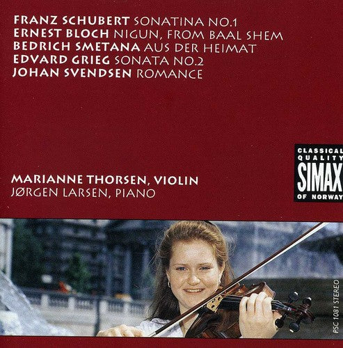 the album cover for Marianne Thorsen - Violin Sonatina / from Homeland / Violin Sonata 2