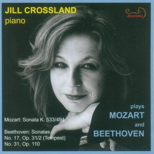 the album cover for Jill Crossland - Crossland Plays Mozart & Beethoven