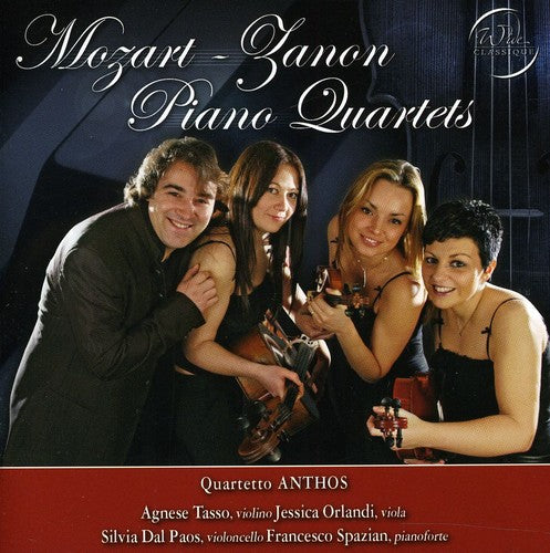 the album cover for Quartetto Anthos - Mozart-Zanon Piano 4Tets
