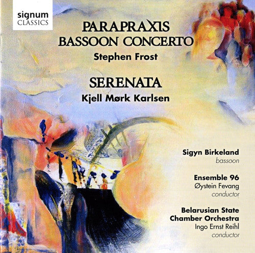 the album cover for Ingo Ernst Reihl - Parapraxis: Works for Bassoon, Orch & Choir