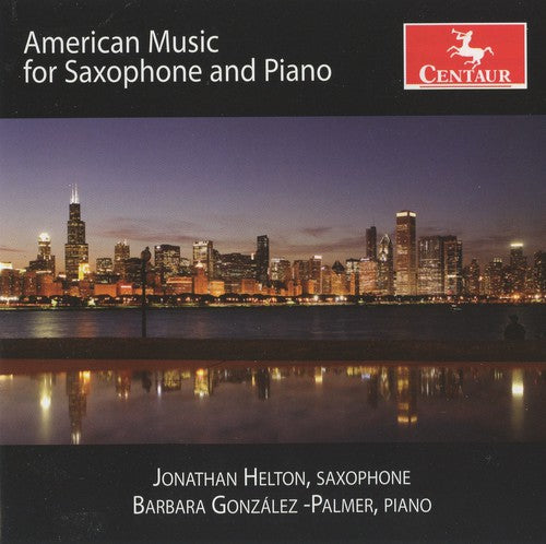 the album cover for Jonathan Helton - American Music for Saxophone & Piano