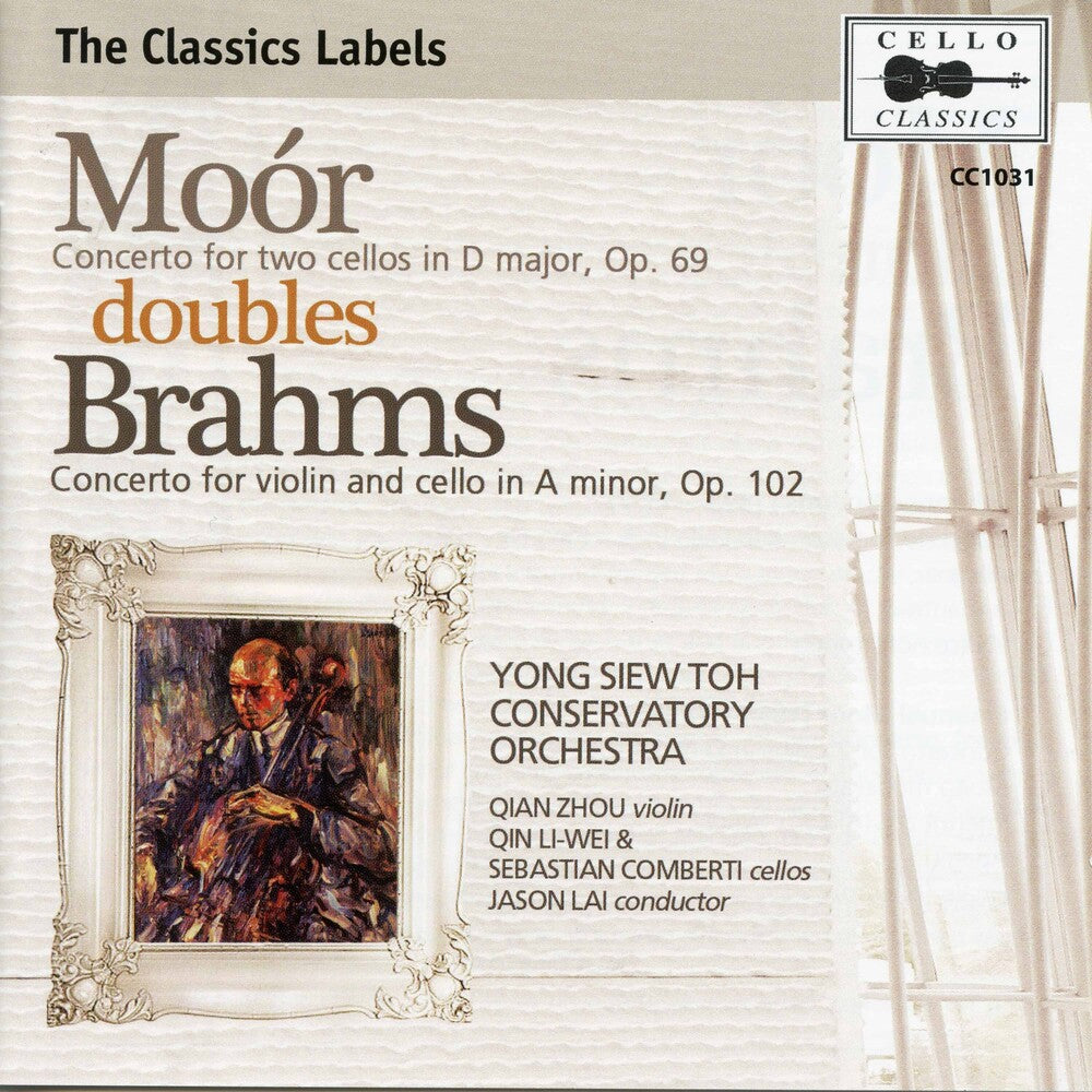 the album cover for Brahms / Moor / Li-Wei / Lai - Moor Doubles Brahms