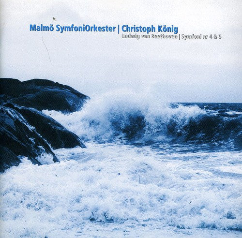 the album cover for Beethoven / Malmo Symfoniorkester / Konig - Symfoni Nos 4&5