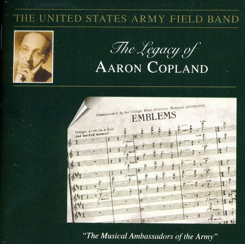 the album cover for Colonel Finley R. Hamilton - Legacy of Aaron Copland: Emblems