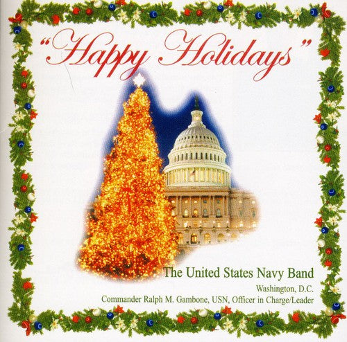 the album cover for U.S. Navy Band - Happy Holidays
