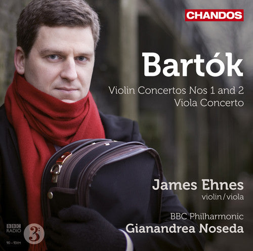 the album cover for James Ehnes - Violin Concerto 1 & 2 & Viola Concerto