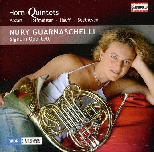 the album cover for Nury Guarnaschelli - Horn Quintets