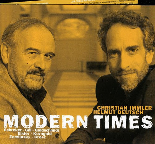 the album cover for Christian Immler & Helmut Deutsch - Modern Times [Digipak]