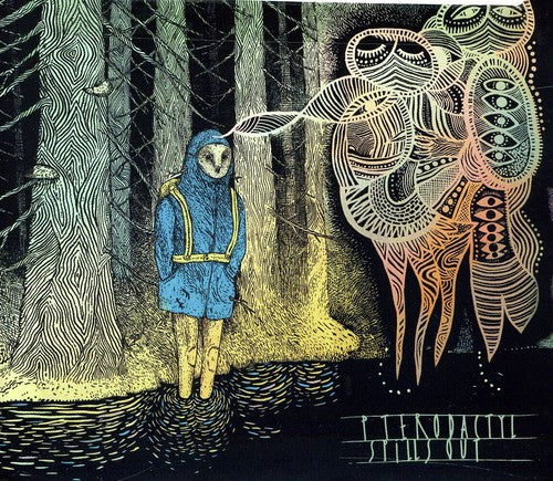 the album cover for Pterodactyl - Spills Out