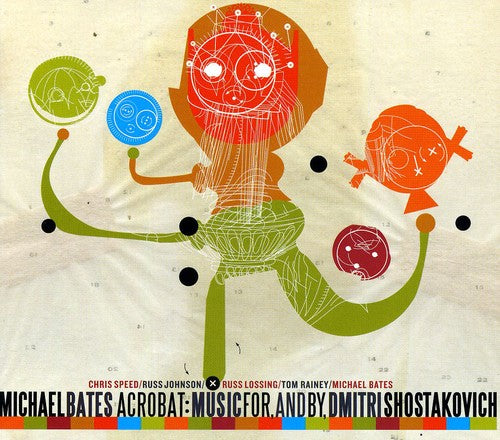 the album cover for Michael Bates - Acrobat: Music For, and By, Dmitri Shostakovich