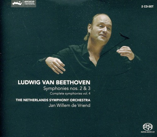 the album cover for Beethoven / Netherlands So / De Vriend - Symphonies 2 & 3