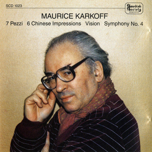 the album cover for Maurice Karkoff - Symphony No 4 7 PCS for Orch