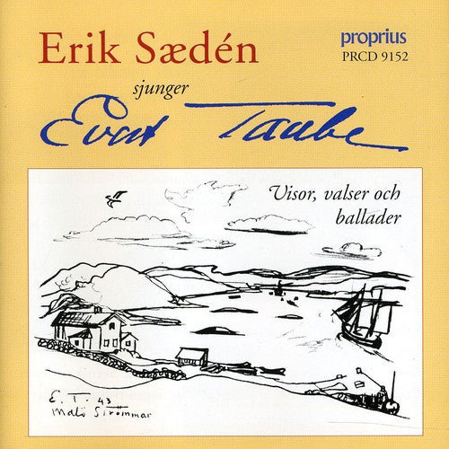 the album cover for Erik Saeden - Saeden Sings Taube