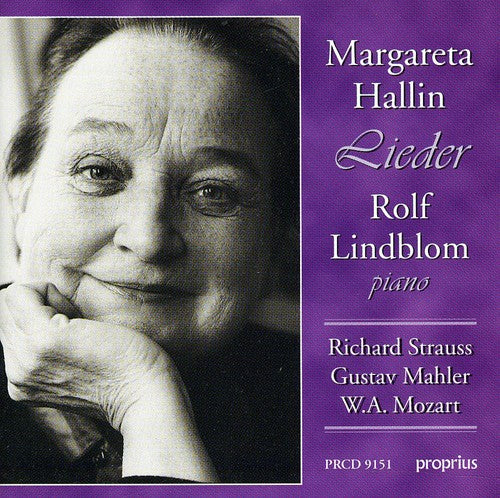 the album cover for Margareta Hallin - Lieder