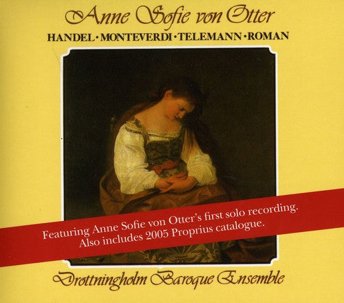 the album cover for Drottningholm Baroque Ensemble - Anne Sofie Von Otter Sings Han