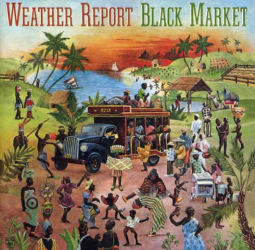 the album cover for Weather Report - Black Market