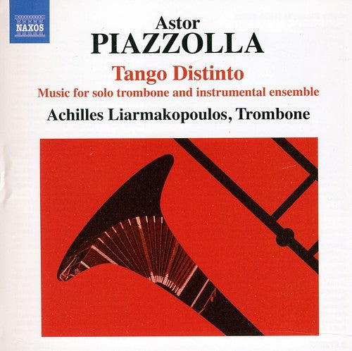 the album cover for Pedro Giraudo - Tango Distinto: Music for Solo Trombone &