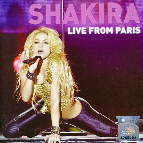 the album cover for Shakira - Live From Paris: Cd + Dvd Edition [Import]