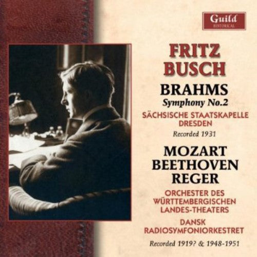 the album cover for Busch / Dansk Radiosymfoniorkestret / Busch - Fritz Busch, 1919 1931 1948-51