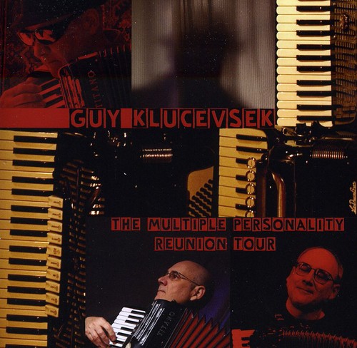 the album cover for Klucevsek/Hollmer - The Multiple Personality Reunion Tour