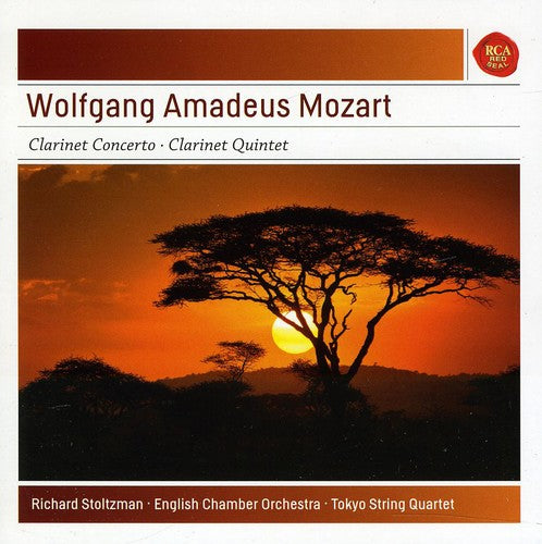 the album cover for Mozart / Richard Stoltzman - Clarinet Concerto