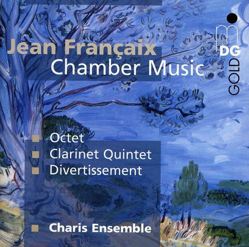 the album cover for Francaix / Chiras Ensemble - Octet Quintet Divertissement
