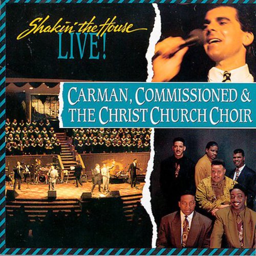 the album cover for Carman - Shakin the House