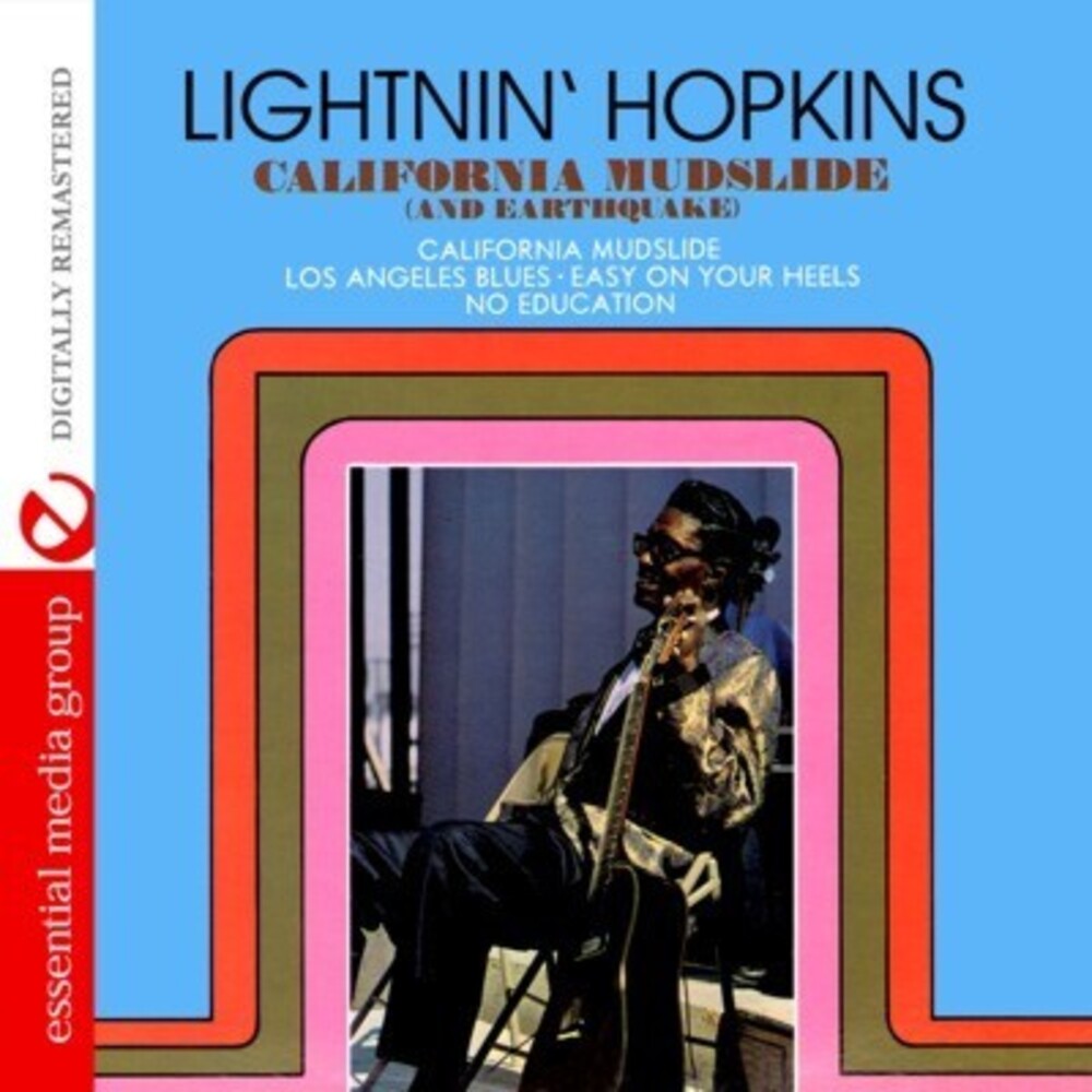 the album cover for Lightnin' Hopkins - California Mudslide & Earthquake
