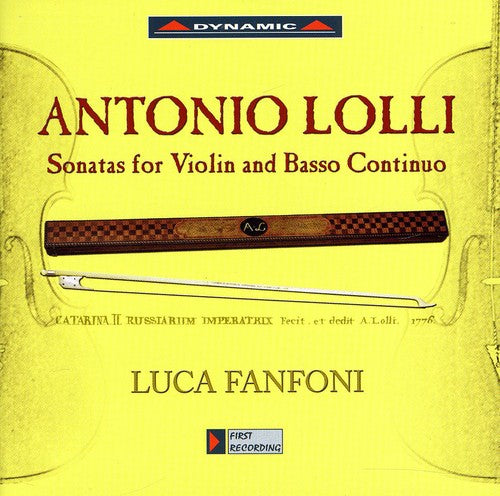 the album cover for Luca Fanfoni - Sonatas for Violin