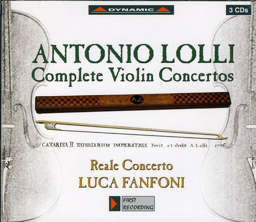 the album cover for Luca Fanfoni - Complete Violin Concertos