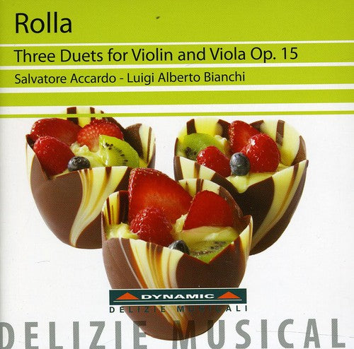 the album cover for Rolla / Accardo / Bianchi - Three Duets for Violin & Viola