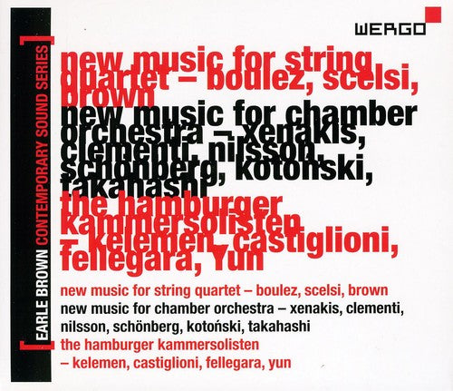 the album cover for Various Artists - Earle Brown Contemporary Sound Series 4 / Various