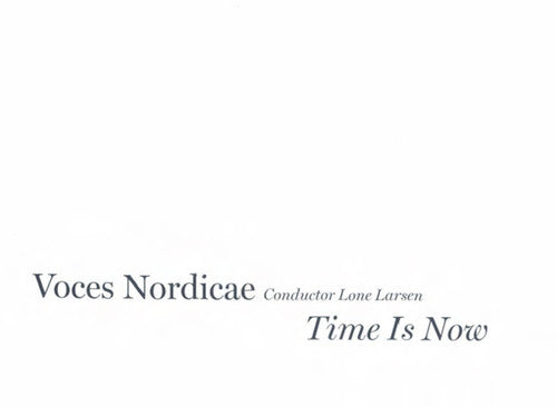 the album cover for Lone Larsen - Time Is Now