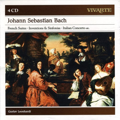 the album cover for GUSTAV LEONHARDT - Bach: French Suites - Inventions & Sinfonias