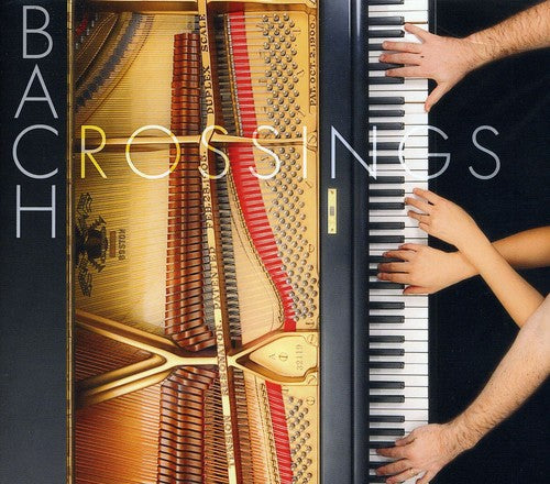the album cover for DUO Stephanie and Saar - Bach Crossings