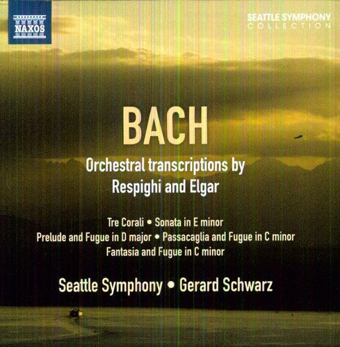 the album cover for Gerard Schwarz - Orchestral Transcriptions By Respighi & Elgar